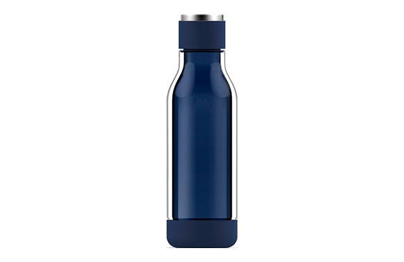 BOTELLA VIDRIO FUNDA TRITA500 ML AZUL