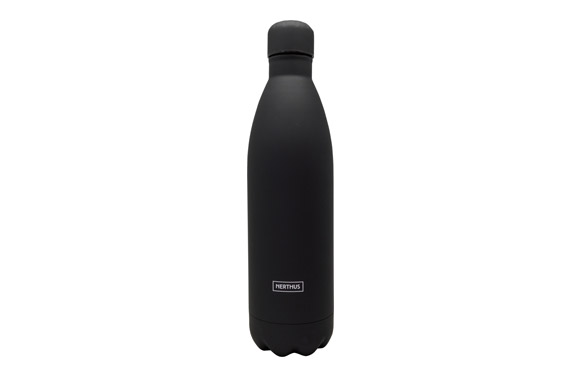 BOTELLA INOX TERMO        1 L - NEGRO