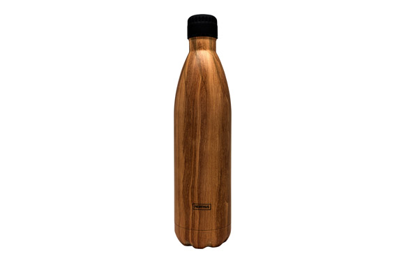 BOTELLA INOX TERMO        1 L - MADERA