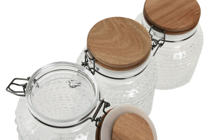 BOTE SET 3 CRISTAL ACACIA 12X12X20 3