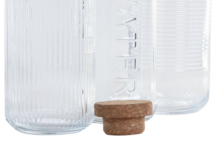 BOTELLA CRISTAL CORCHO 1L SURTIDO 2