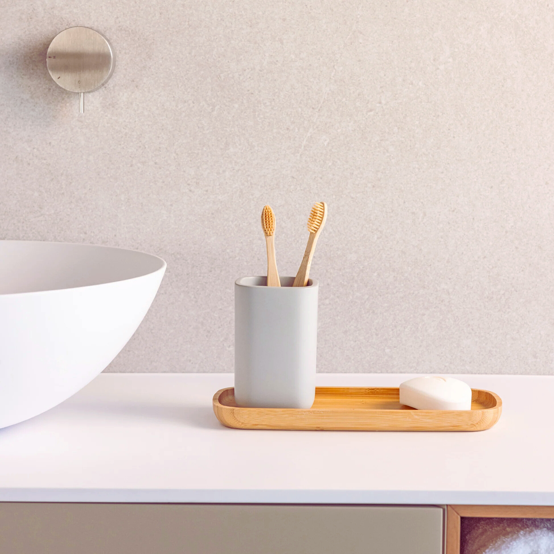 BOTE CEPILLOS DE DIENTES ZENSE GRIS 1