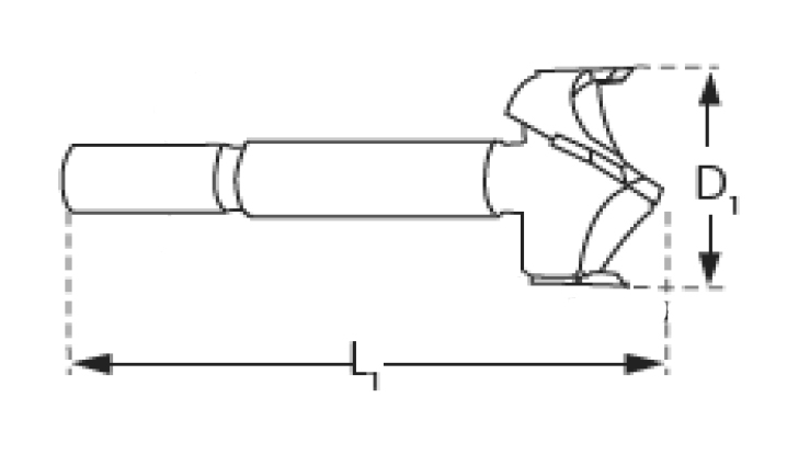 BROCA FORSTNER CV Ø 26X90MM 3309000 2
