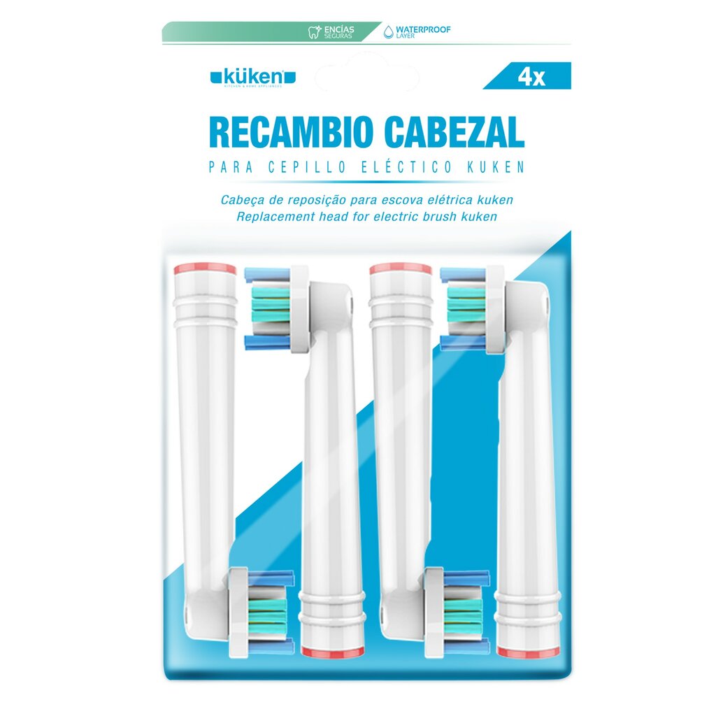CABEZAL CEPILLO 3D WHITE PRO (4PZ) 2