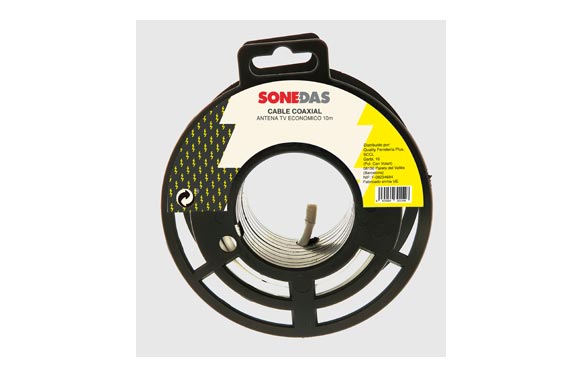 CABLE TELEFONO PLANO 4 VIA25 M-MARFIL