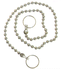 CADENA BOLAS FREGADERO BA¥é 4 MM 45 CM