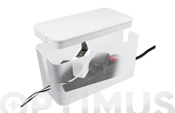 CAJA CUBRECABLES BLANCA   235X115X120MM