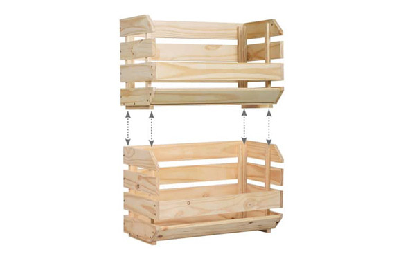 CAJA PINO APILABLE EVOLUTI60 X 28,5 X 35
