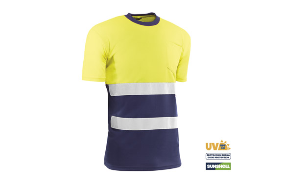 CAMISETA ALTA VISIBILIDAD TALLA S AMARIL