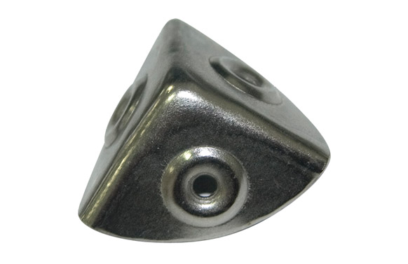 CANTONERA NIQUELADA 4 PZ    28X28 MM.