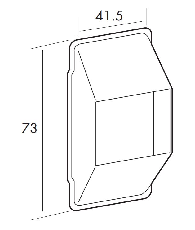 CARCASA PASACINTA ALUMINIO     C-22 2