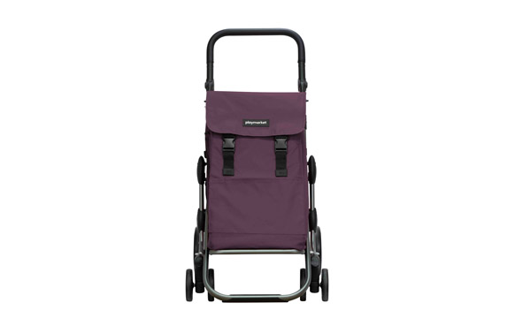 CARRO COMPRA 4 RUEDAS GIR.LILA
