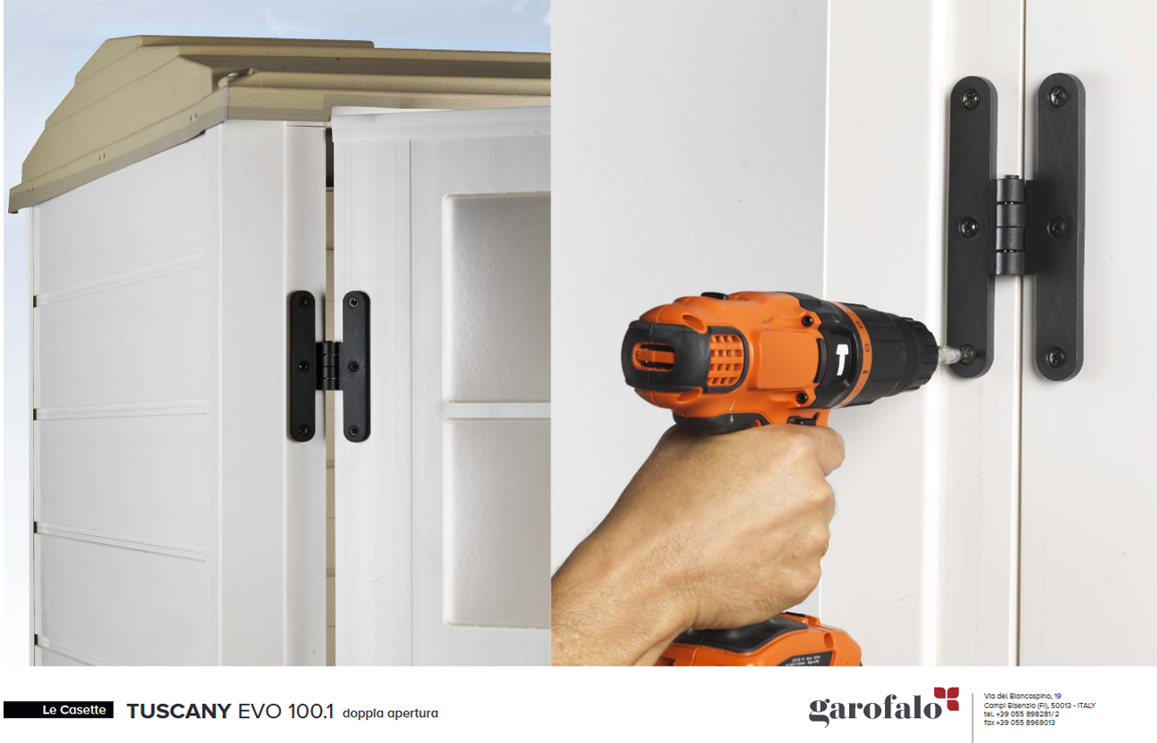 CASETA RESINA TUSCANY EVO 192X22,5X82,5