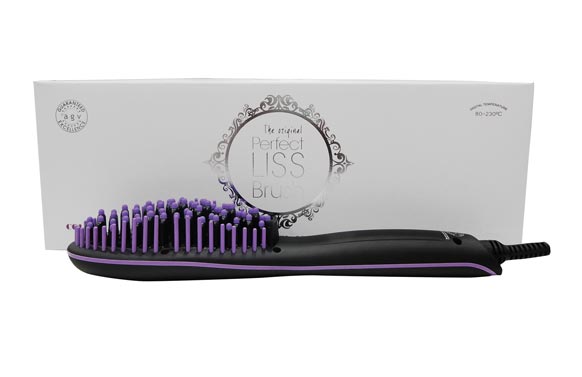 CEPILLO ALISADOR PELO     NEGRO/PURPURA