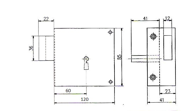 CERRADURA LINCE 5102A 120 I 2