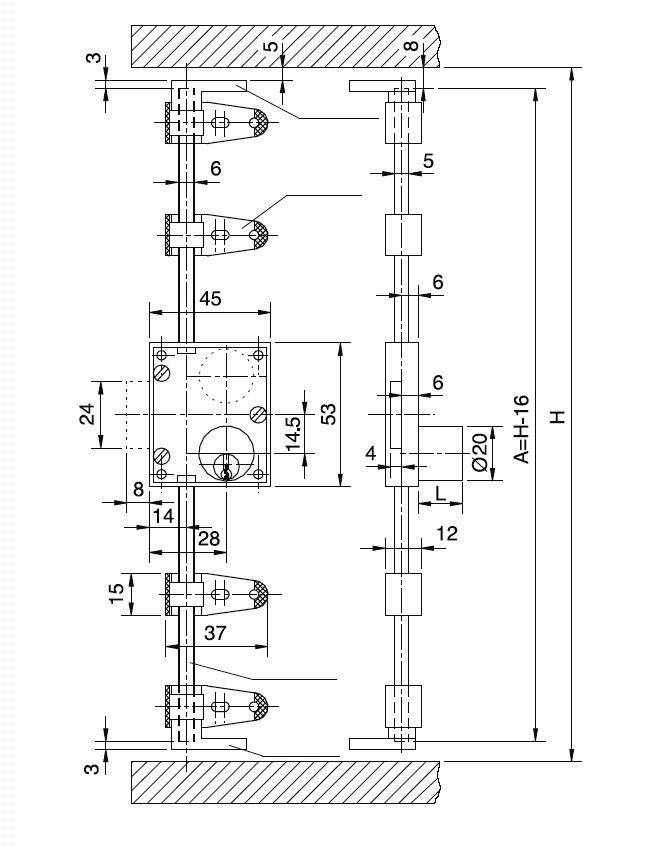 CERRAD. FALLEBA OJMAR 901 D-20 L-22 LAT 2