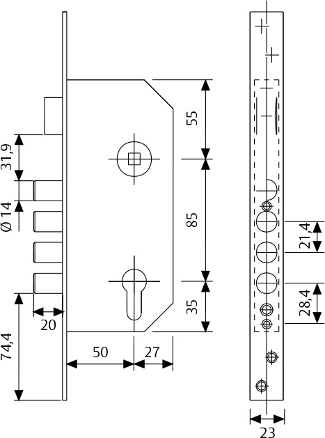 CERRADURA SEGURIDAD TESA    R100B567C 2