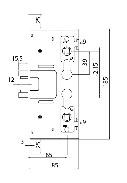CERRADURA CORTAFUEGO ANTIPANIC CF5ENGTR9ZCE CF5ENGTR9ZCE 2