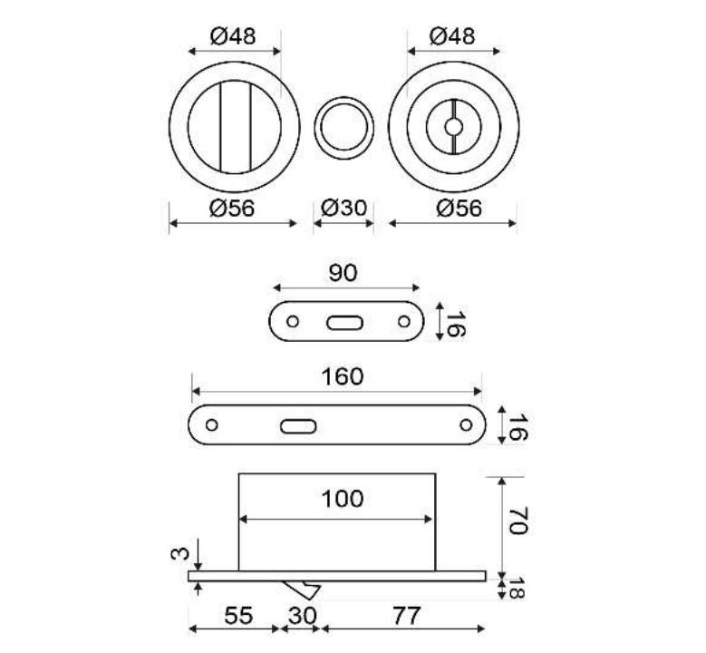 CERRADURA SCIVOLA RED 50000016   CUERO 2
