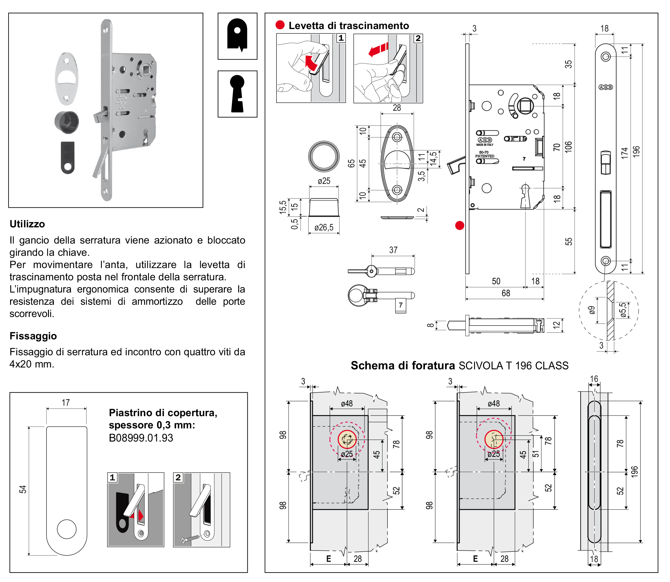 CERRADURA SCIVOLA RED.B08961.50.NEGRO 2