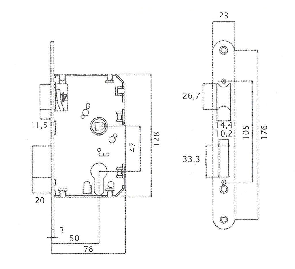 CERRADURA C5201 (2010/50) NIQ.SAT.C/REDO 2