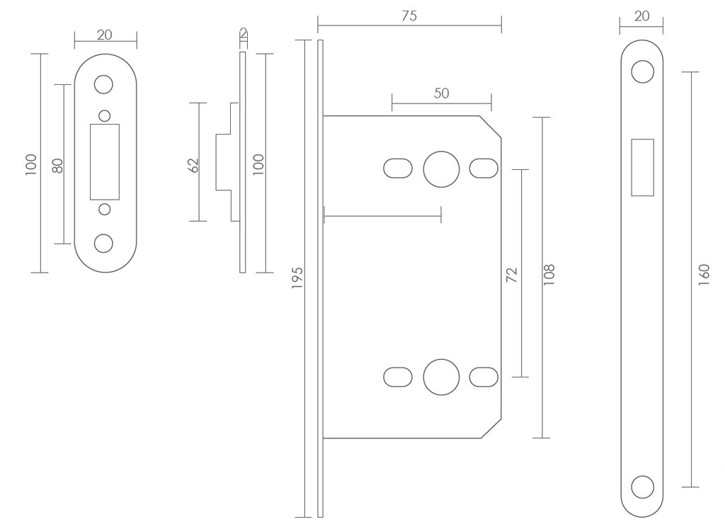 CERRADURA MAG.NEGRO M. 72MM 5201.50.34 2