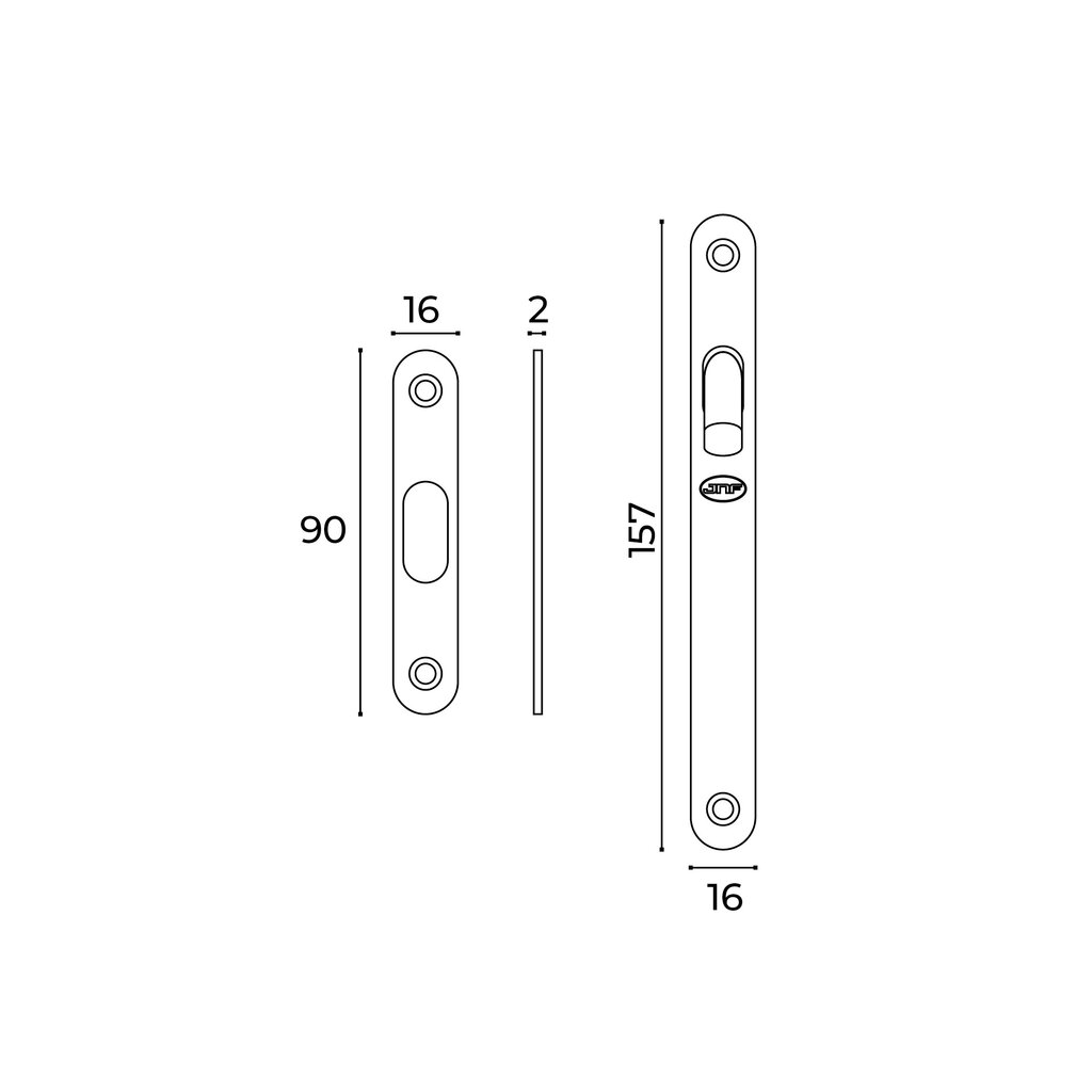 CERRADURA CORR.CUAD.FN20938NS (NIQ.SAT) 3