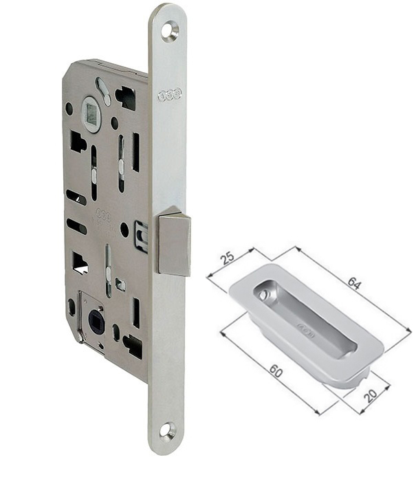 CERRADURA EVOLUTION E50 WC F18 CRO.MATE