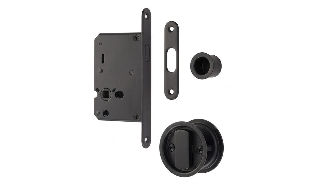 CERRADURA CORREDERA 2850-153 NEGRO MATE