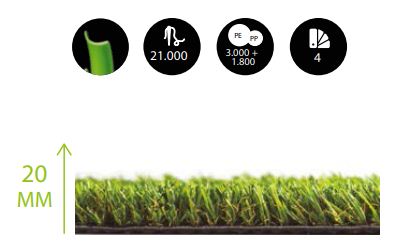 CESPED ARTIFICIAL LONDON 20MM 2 X 20M. 2