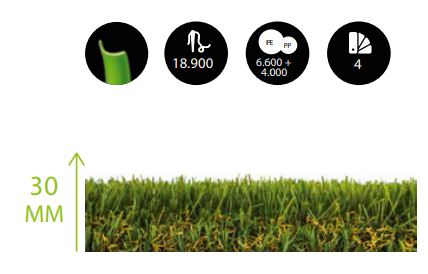 CESPED ARTIFICIAL BARBADOS 30MM 2 X 10M. 2