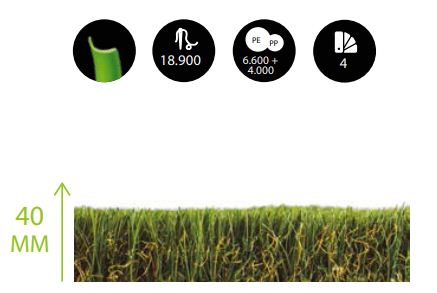 CESPED ARTIFICIAL MONACO 40MM 2 X 5 M. 2