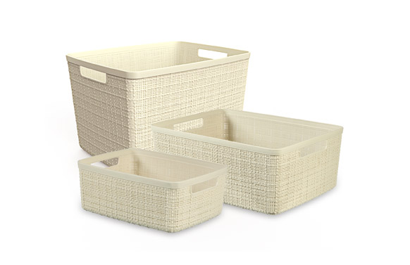 CESTA RECTANGULAR JUTE 20LBLANCO ROTO 36