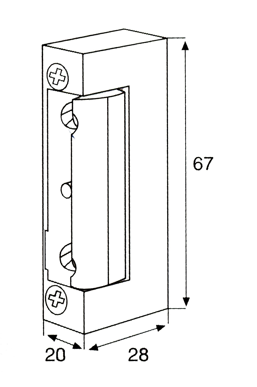 CIERRE ELECTRICO 1740 C 12/24V AC/DC 1740C 2