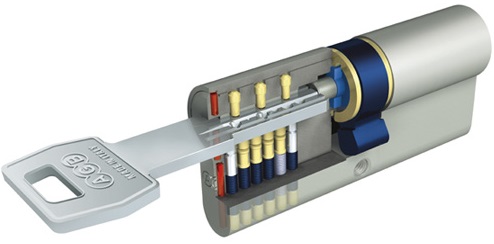 CILINDRO S5000 (METAL) 70MM(40-30)NIQUEL