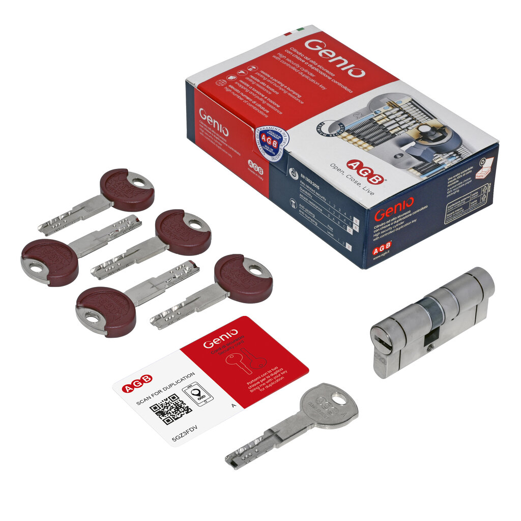 CILINDRO GENIO (EMBRA) 60MM(30-30)NIQUEL 4