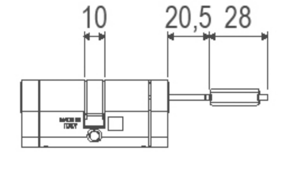 CILINDRO GENIO (EMBRA) 80MM(40-40)LATON 3
