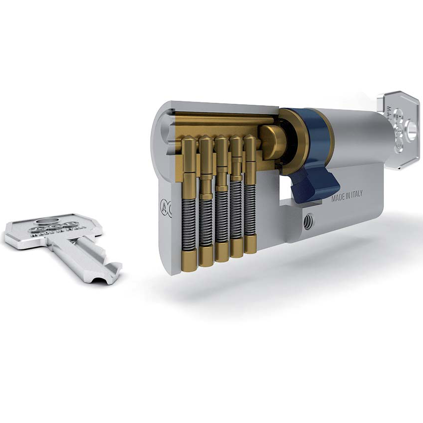 CILINDRO MOD 600 AGB 80MM  (40-40)NEGRO 2