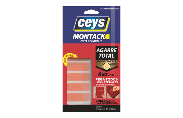 CINTA DOBLE CARA MONTACK X48 MM X 18 MM