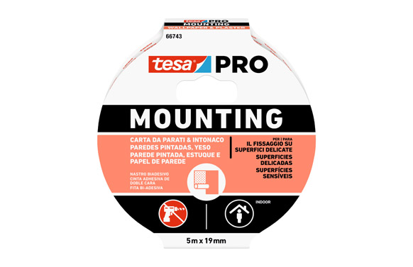 CINTA DOBLE CARA MOUNTING 5 M X 19 MM PE
