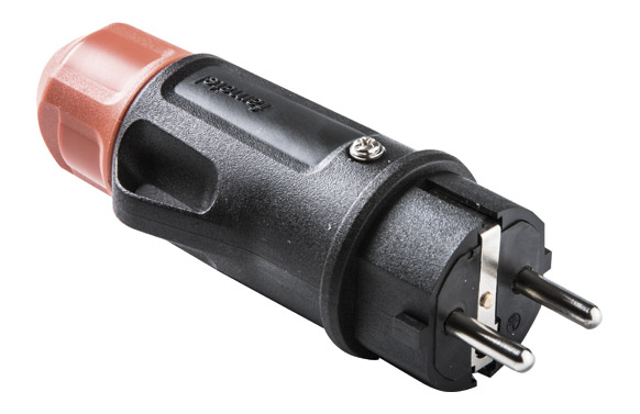 CLAVIJA TT 16A-250V       NEGRO CON PREN