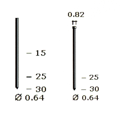 CLAVO PIN P-30 (30MM) BPT350 (10 MILLAR)
