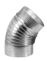 CODO ESTUFA GALV. 45§ DE 150MM