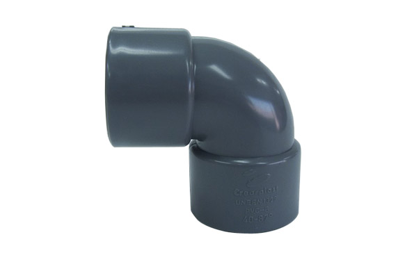 CODO HEMBRA-HEMBRA 87º PVC EVACUACION CHH-06 Ø 40 200201 1