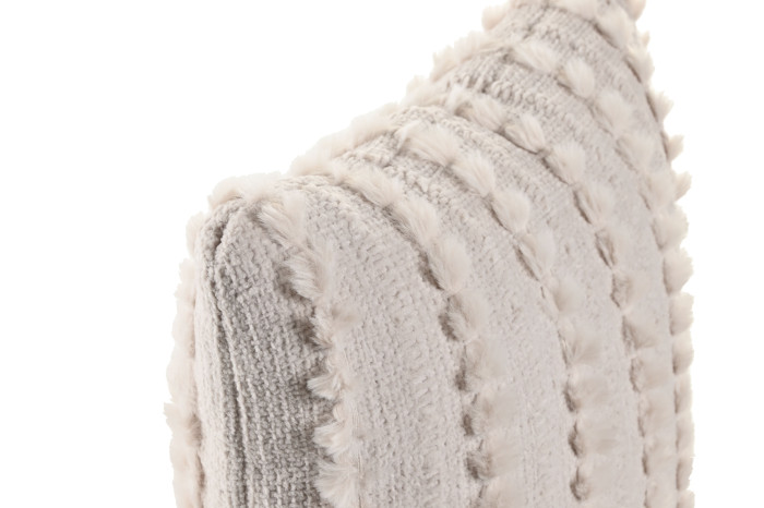 COJIN POLIESTER 45X45 420G.CHENILLA BEIG 2