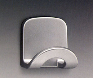 COLGADOR ADHESIVO 1 GANCHOCROMADO/MATE