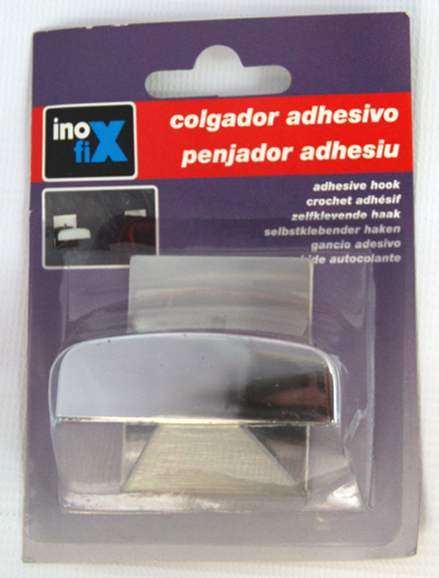 COLGADOR ADHESIVO (BL.1 u)  2045-CROMO