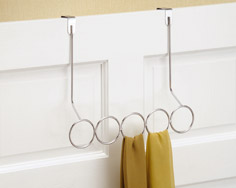 COLGADOR PA¥UELOS PUERTA C6740-CROMO