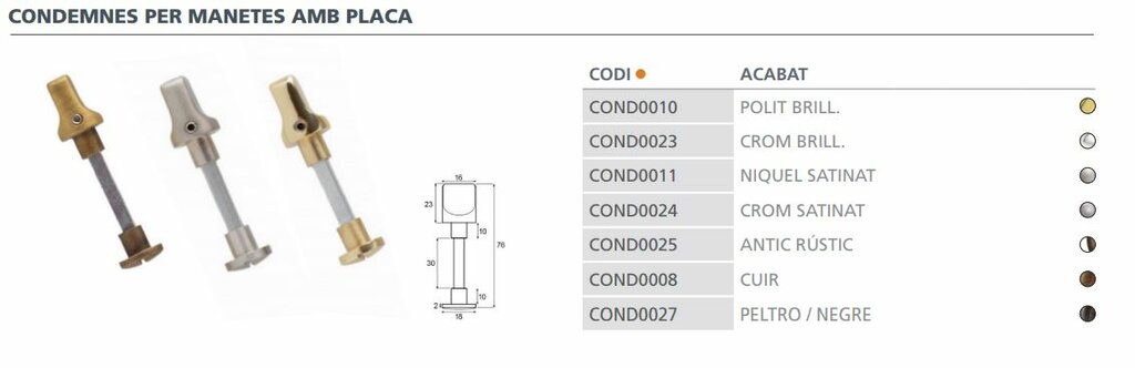 CONDENA C/DESBLOQ. CR.BRILL 05300003 3