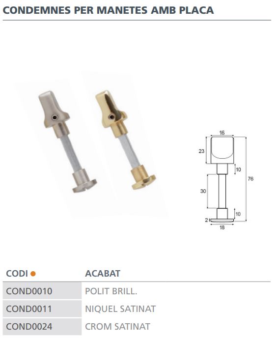 CONDENA C/DESBLOQ. CR.SAT.  05300008 3